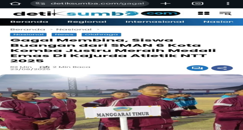 Klarifikasi SMAN 6 Kota Komba Terkait Pemberitaan Detiksumba.com tentang Mantan Siswa Atas Nama Petrus Nole